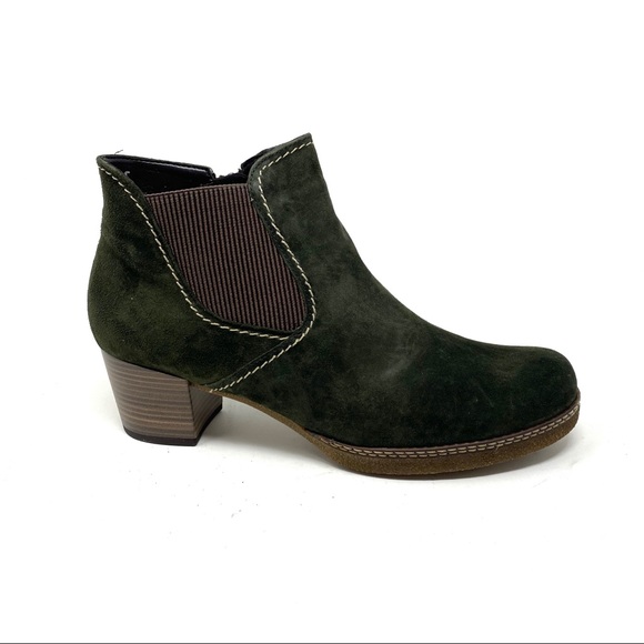 Gabor Shoes - Gabor Lilia Heeled Chelsea Boots Bottle Green